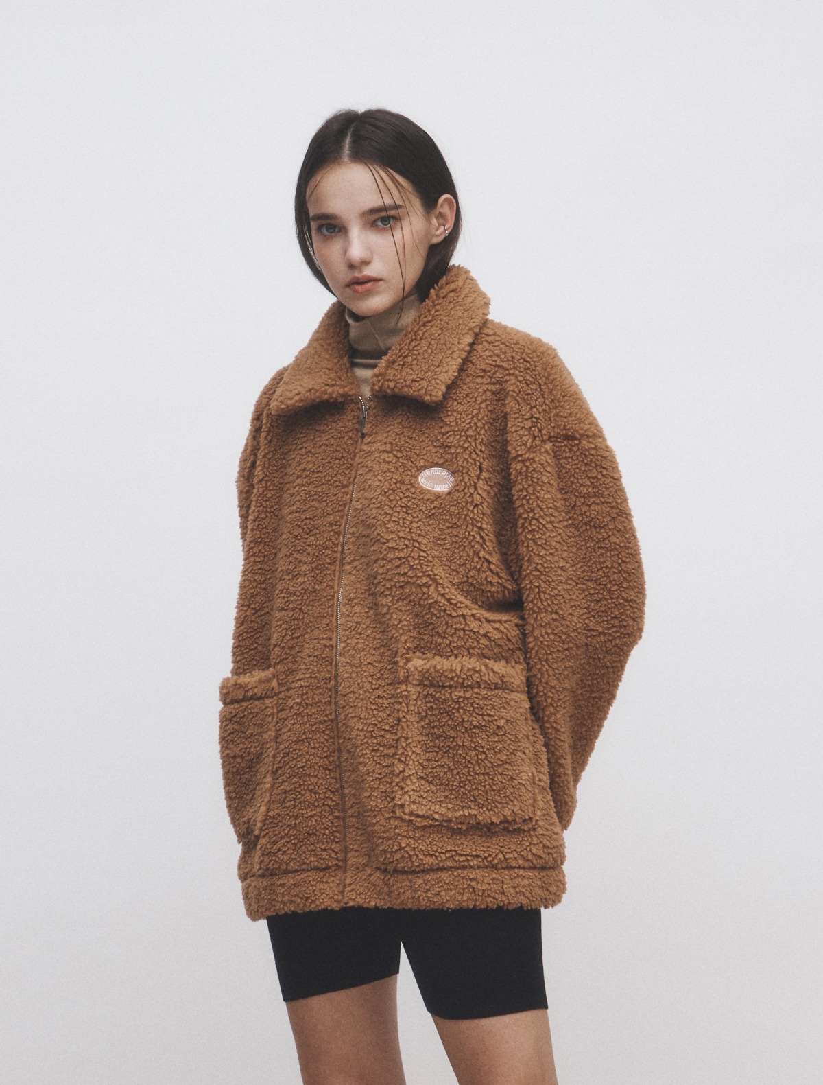 Recycle Shearling Jacket (Camel)