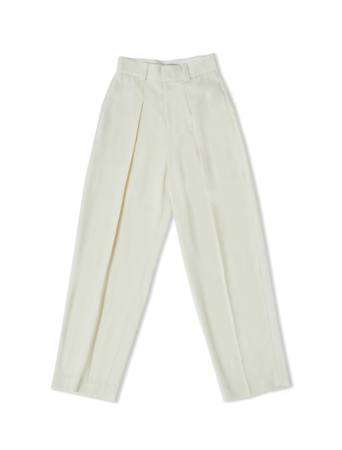 High-Rise Tapered-Leg Trousers