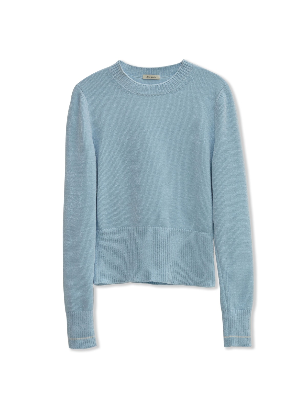 Velvet Yarn Knit Sweater (Blue)