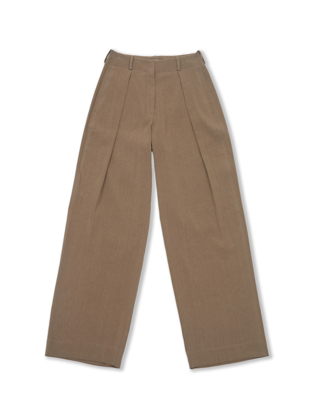 Linen Viscose Trousers (Ash Brown)
