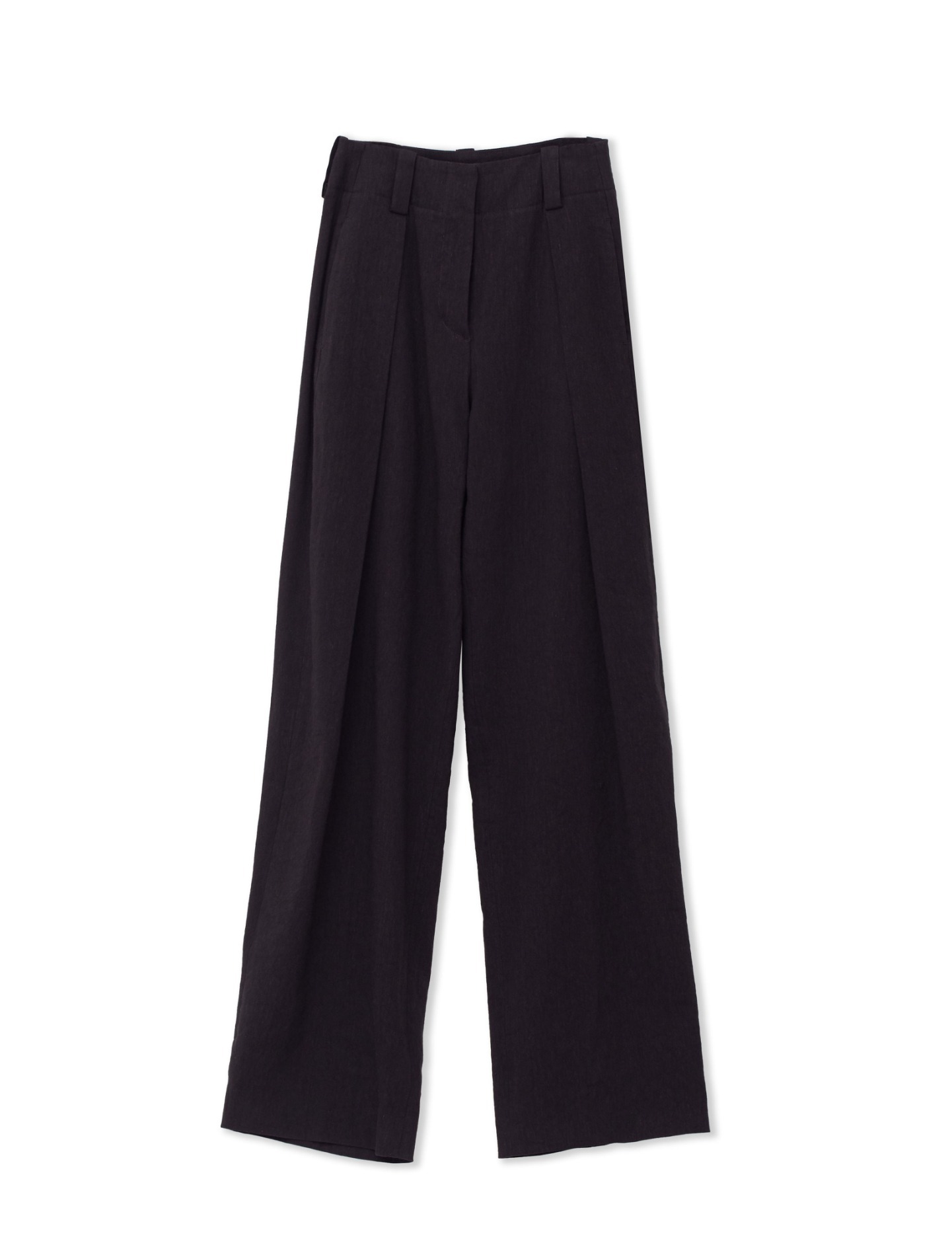 Linen Viscose Trousers (Black)