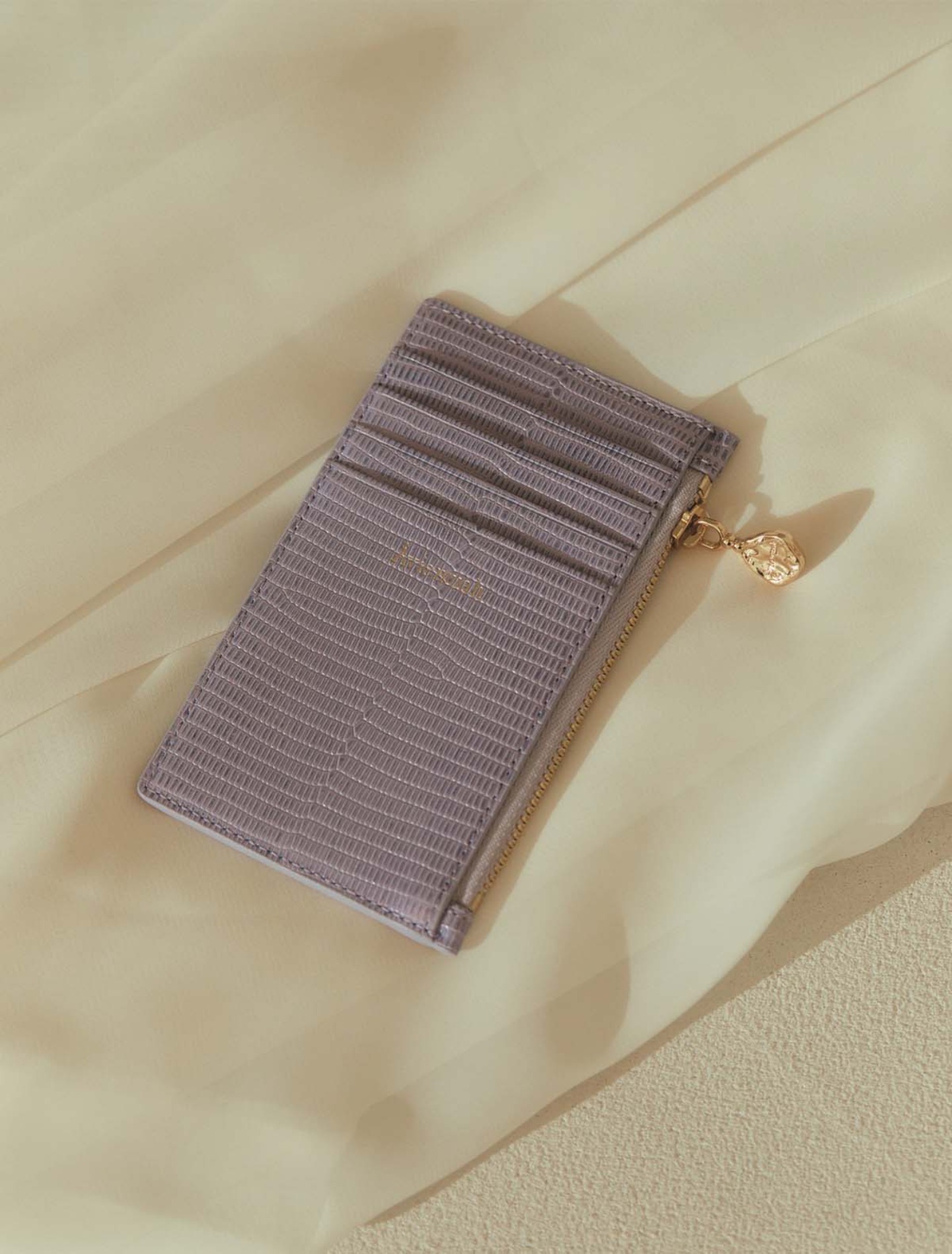 9 Pocket Zipped Card Holder (Purple)