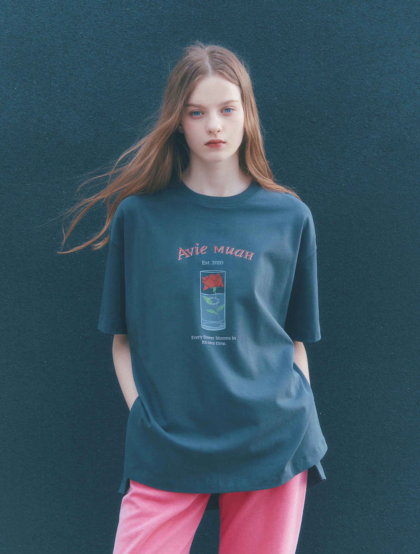 Rose Water T-Shirt (Dark Gray)