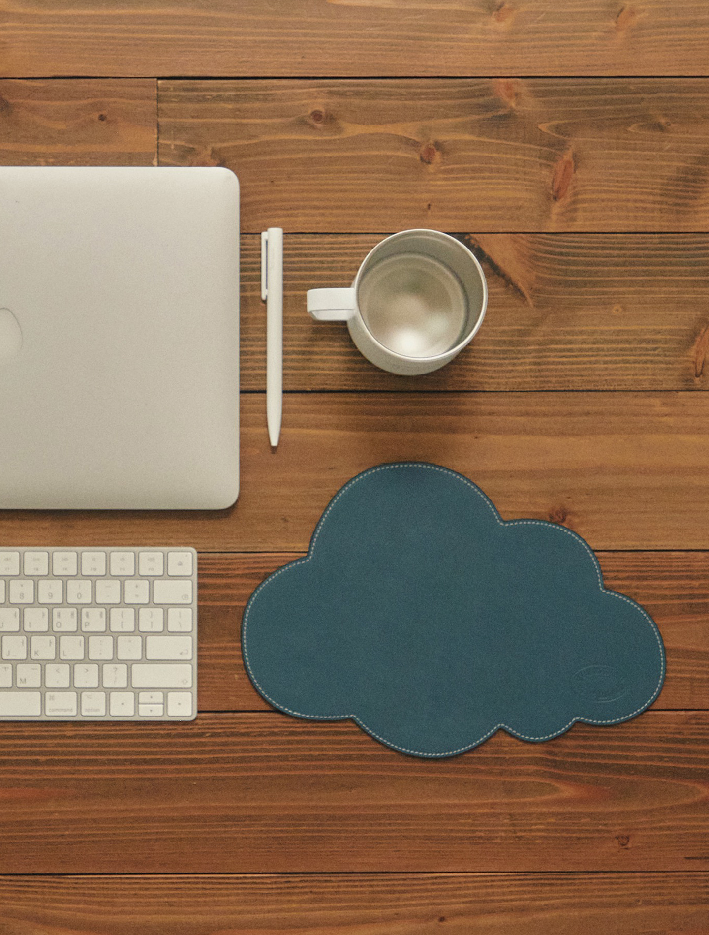 Cloud Mouse Pad (Turquoise Blue)